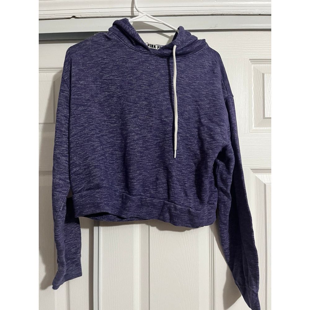 Pink  cropped hoodie‎